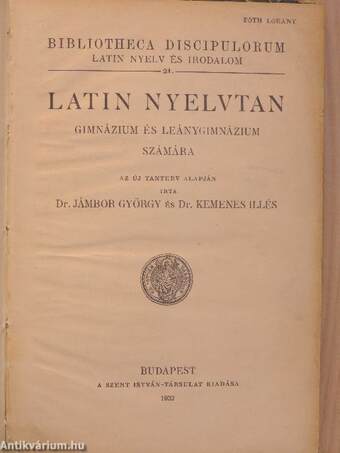 Latin nyelvtan