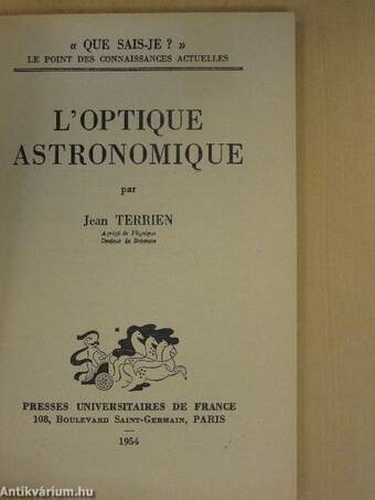 L'optique astronomique