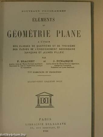 Éléments de Géométrie Plane