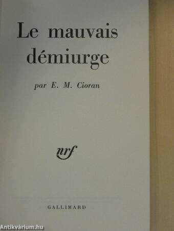 Le mauvais démiurge