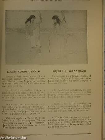 Les Chansons de Bilitis/Le Jardin de Bérénice/Du Sang, de la Volupté et de la Mort