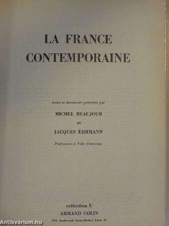 La France contemporaine