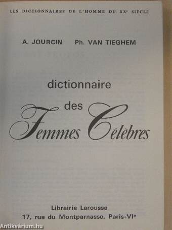 Dictionnaire des femmes célébres