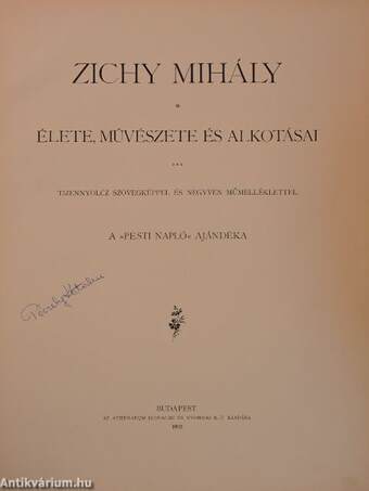 Zichy Mihály (rossz állapotú)