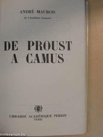 De Proust a Camus