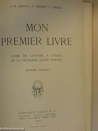 Mon premier livre