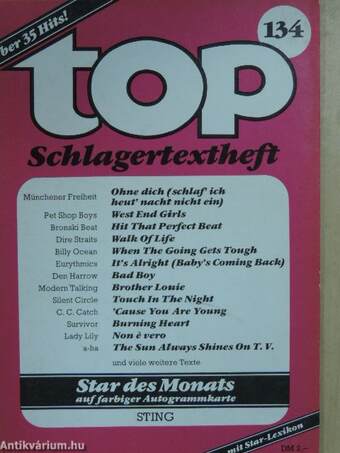 Top Schlagertextheft 134