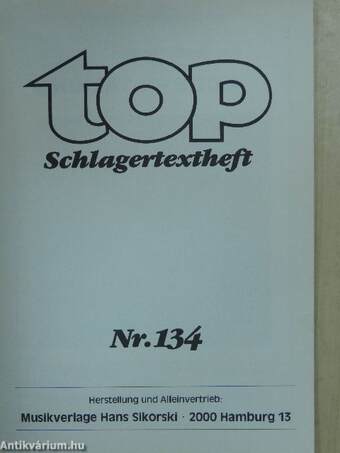 Top Schlagertextheft 134