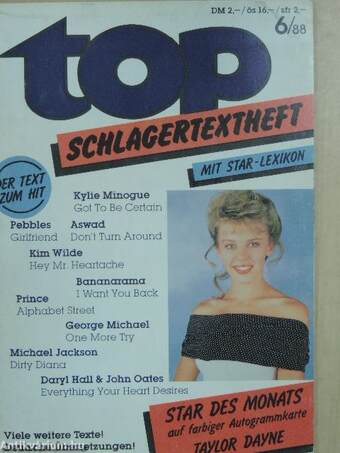 Top Schlagertextheft 6/88