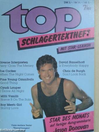 Top Schlagertextheft 7/89