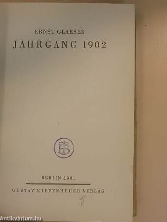 Jahrgang 1902