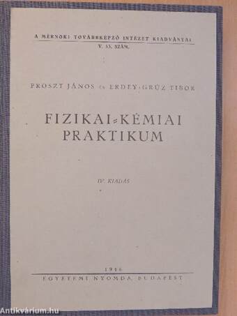 Fizikai-kémiai praktikum