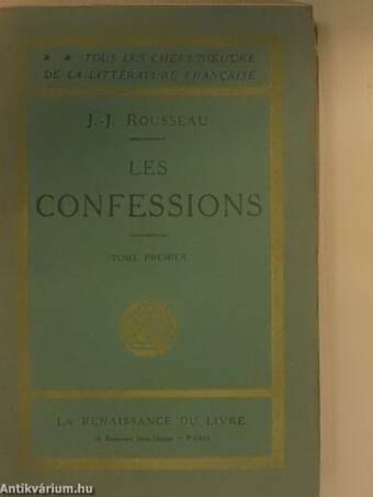Les Confessions I-III.