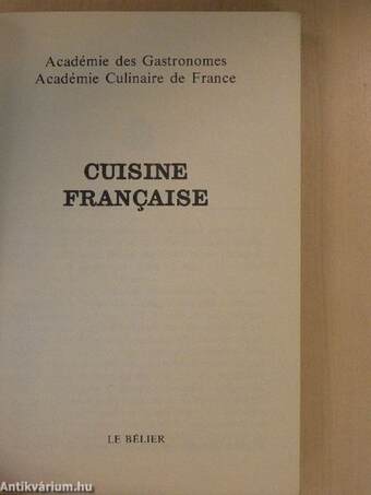 Cuisine Francaise