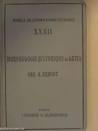 Morphologie Historique du Latin