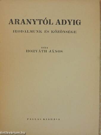 Aranytól Adyig