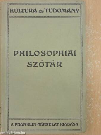 Philosophiai szótár