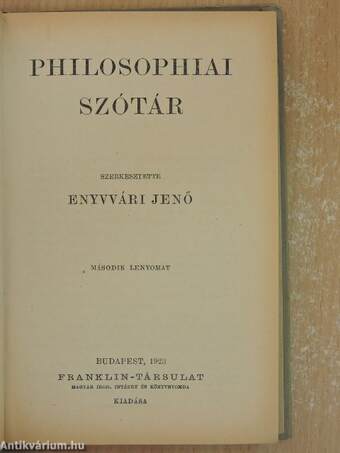 Philosophiai szótár