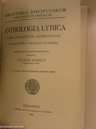 Anthologia Lyrica