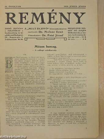 Remény 1918. június-július