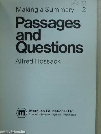 Passages and Questions