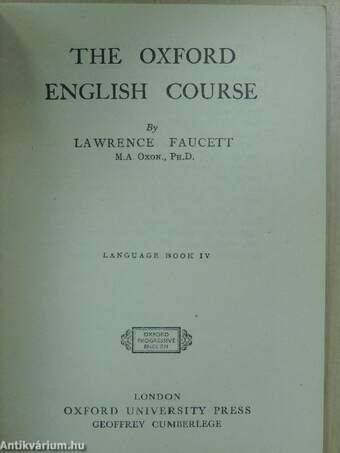 The Oxford English Course - Language Book IV.