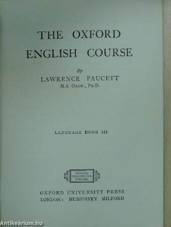 The Oxford English Course - Language Book III.