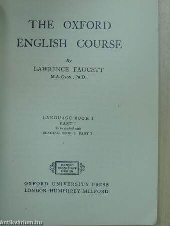 The Oxford English Course - Language Book I/1.