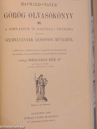 Görög olvasó- és gyakorlókönyv I./Görög olvasókönyv II.