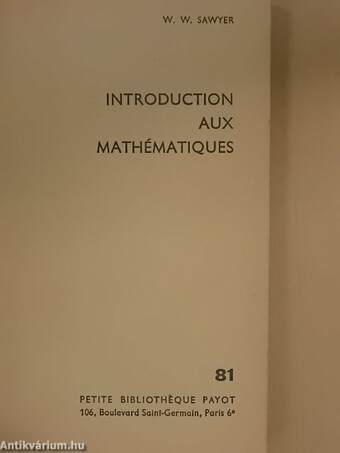 Introduction aux Mathématiques