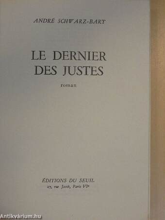 Le dernier des Justes