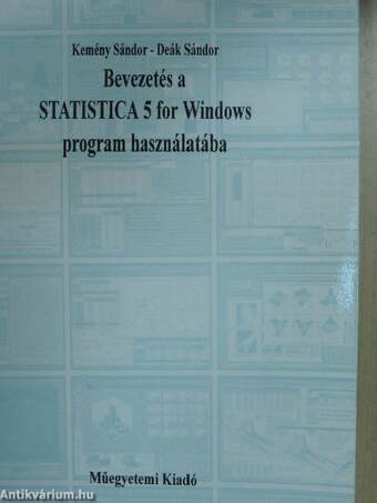 Bevezetés a Statistica 5 for Windows program használatába