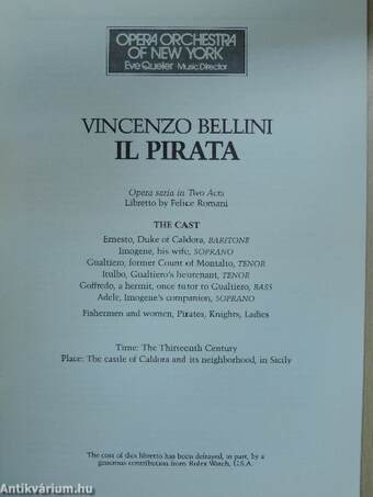 Vincenzo Bellini: Il Pirata