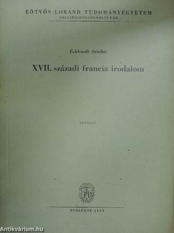 XVII. századi francia irodalom