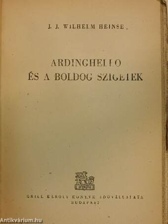 Ardinghello és a boldog szigetek