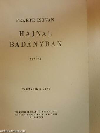 Hajnal Badányban