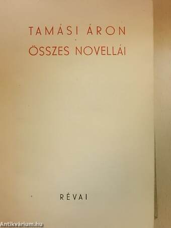 Tamási Áron összes novellái