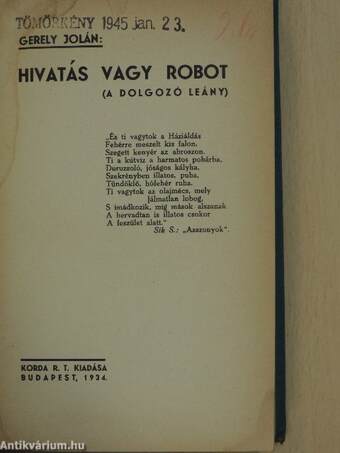 Hivatás vagy robot