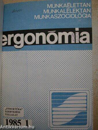 Ergonómia 1985/1-4.