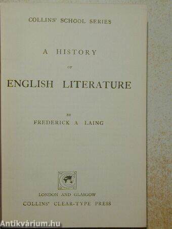 A History of English Literature