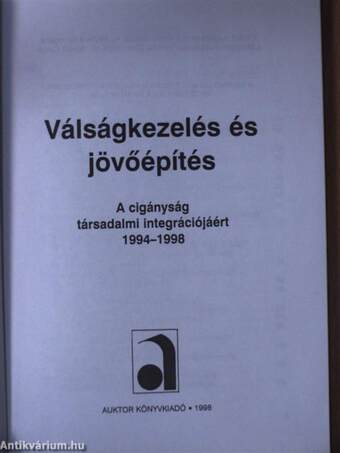 Válságkezelés és jövőépítés