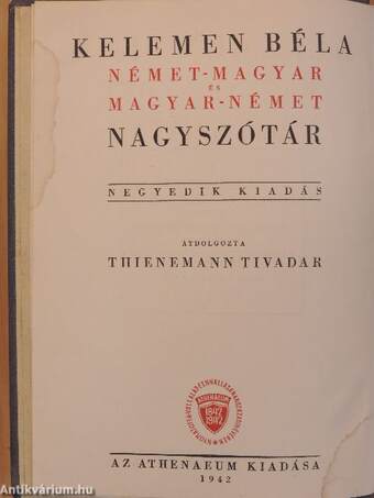 Magyar-német nagyszótár