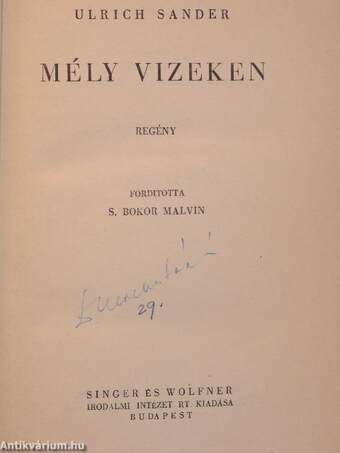 Mély vizeken