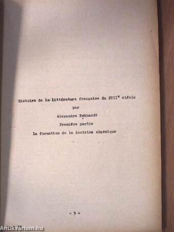 XVII. századi francia irodalom