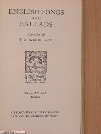 English Songs and Ballads