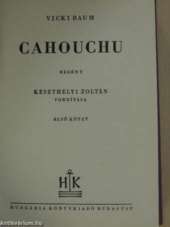 Cahouchu I-II.