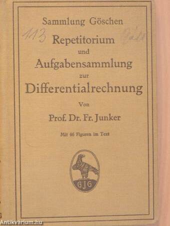 Repetitorium und Aufgabensammlung zur Differentialrechnung