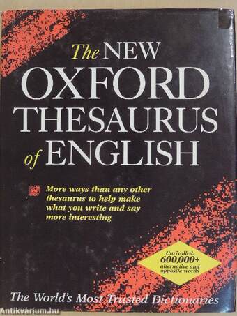 The New Oxford Thesaurus of English