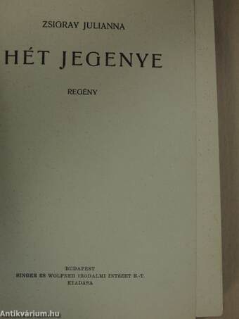 Hét jegenye