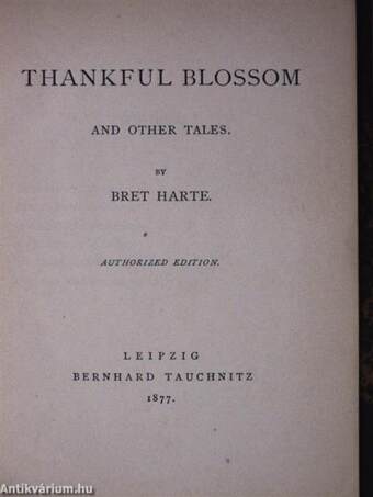 Thankful Blossom and other tales